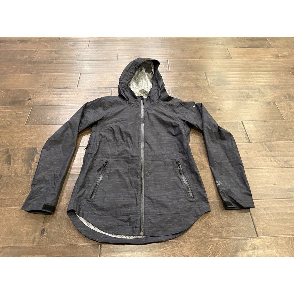 Columbia Omni-Tech Womens Gray Waterproof Full Zip Hooded Raincoat Jacket XS - Picture 2 of 10
